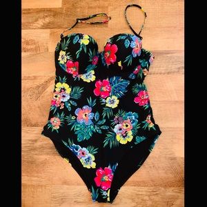 Floral One Piece Bathing Suit!
